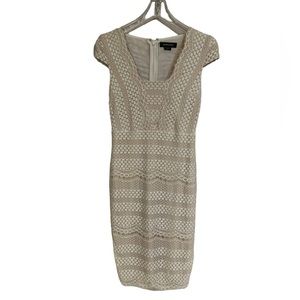MARCIANO - Lace Dress Beige/Ivory - SIZE XS